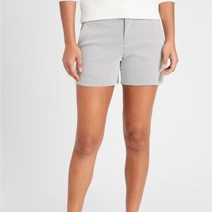 Banana Republic Women's Classic Gray Pinstripe Shorts